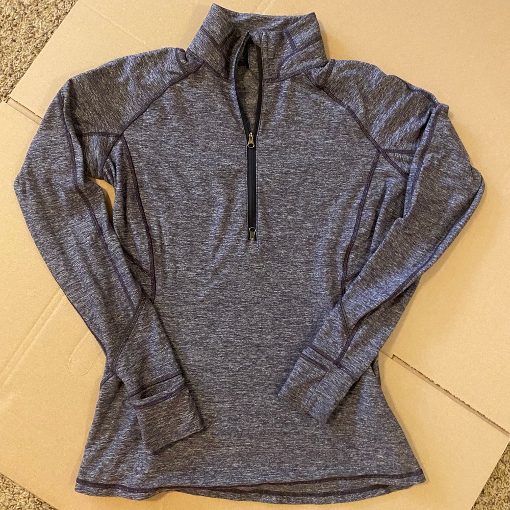 Lululemon Race Your Pace Half Zip Heathered black grape